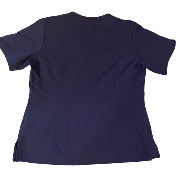 Figs Women’s Large Navy Casma Three Pocket Scrub Top Healthcare Workwear Nurse - Picture 3 of 7